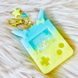 💗 Yellow/Blue Pikachu Gameboy Resin Charm 💗